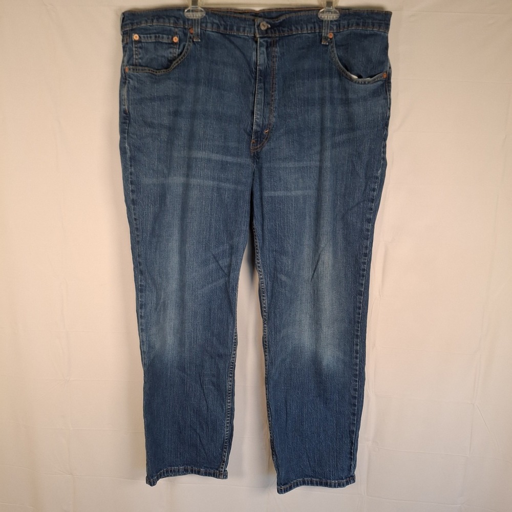 Levis 559 Jeans Mens 46x30 (Fits 44x28) Blue Relaxed Straight Fit Denim Mid Wash